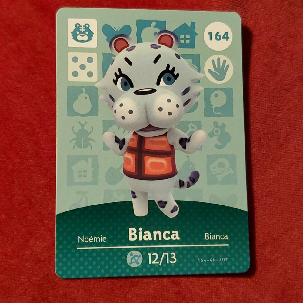 Bianca Animal Crossing Amiibo Card